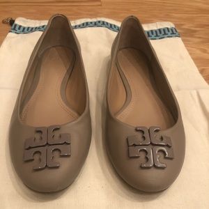 Tory Burch flats, French grey, size 6.5